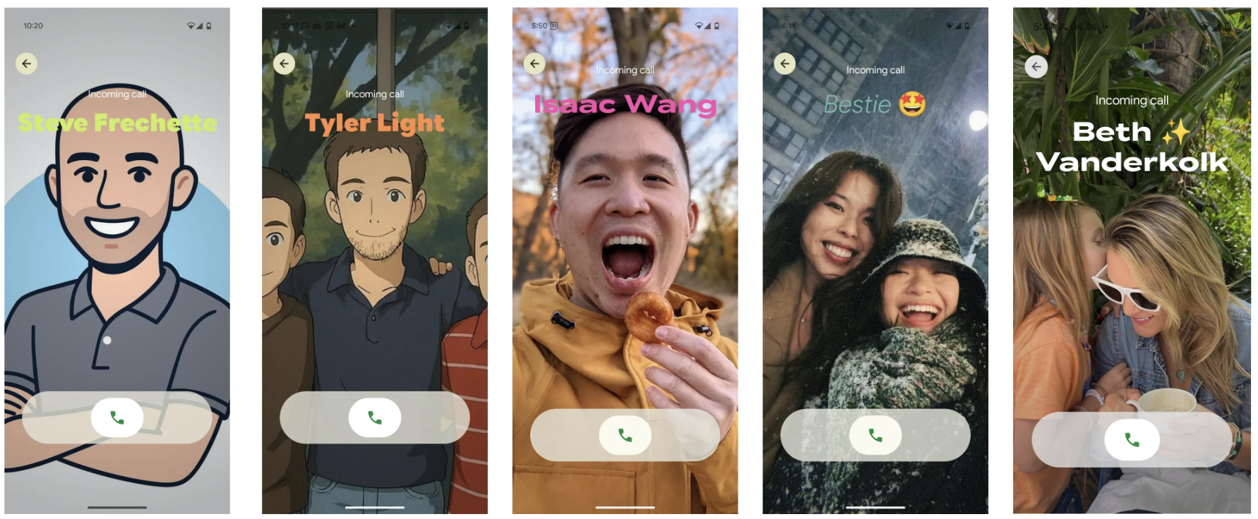Novo visual Google Phone - Crédito jLuluPixel