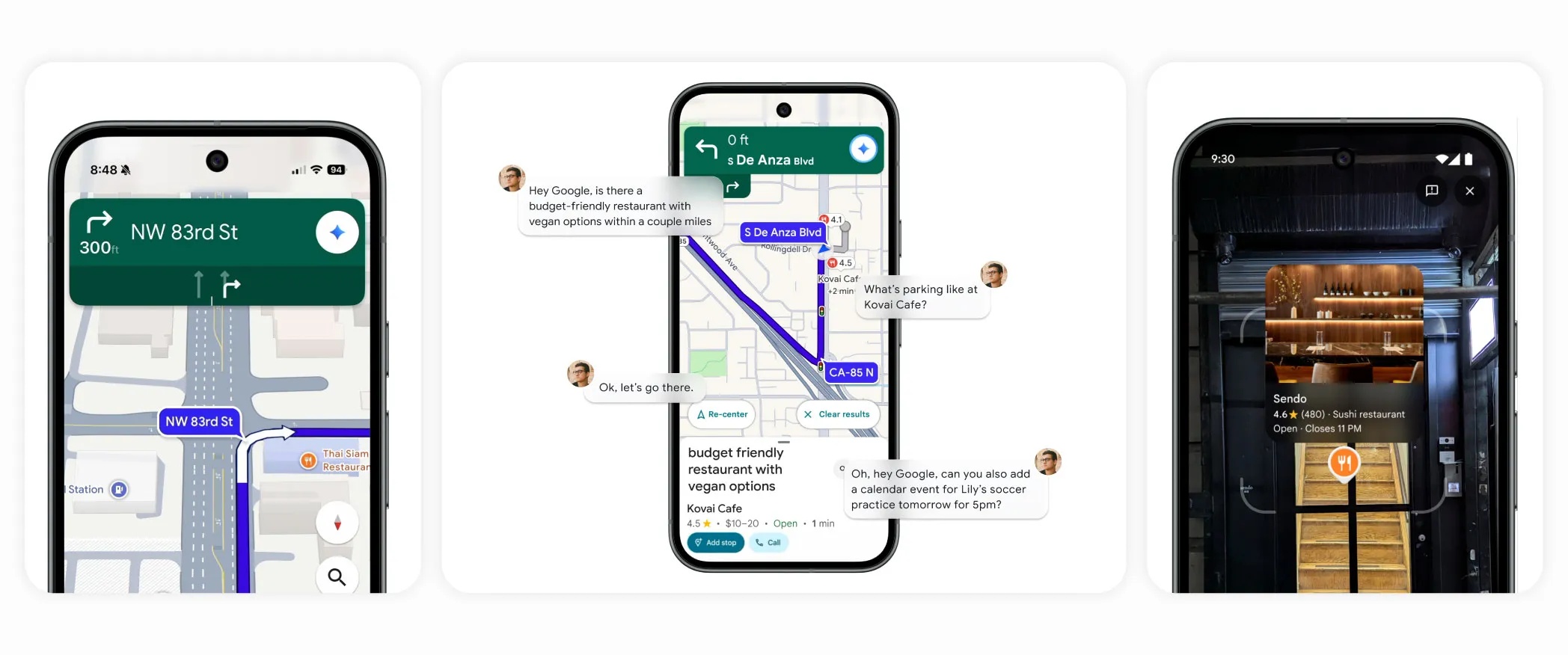 Google maps com gemini