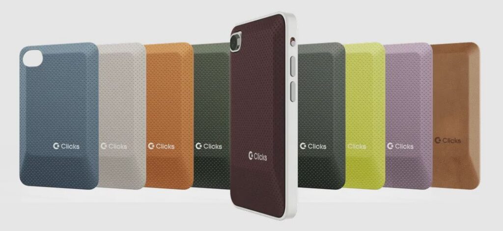 Clicks Communicator cores das capas