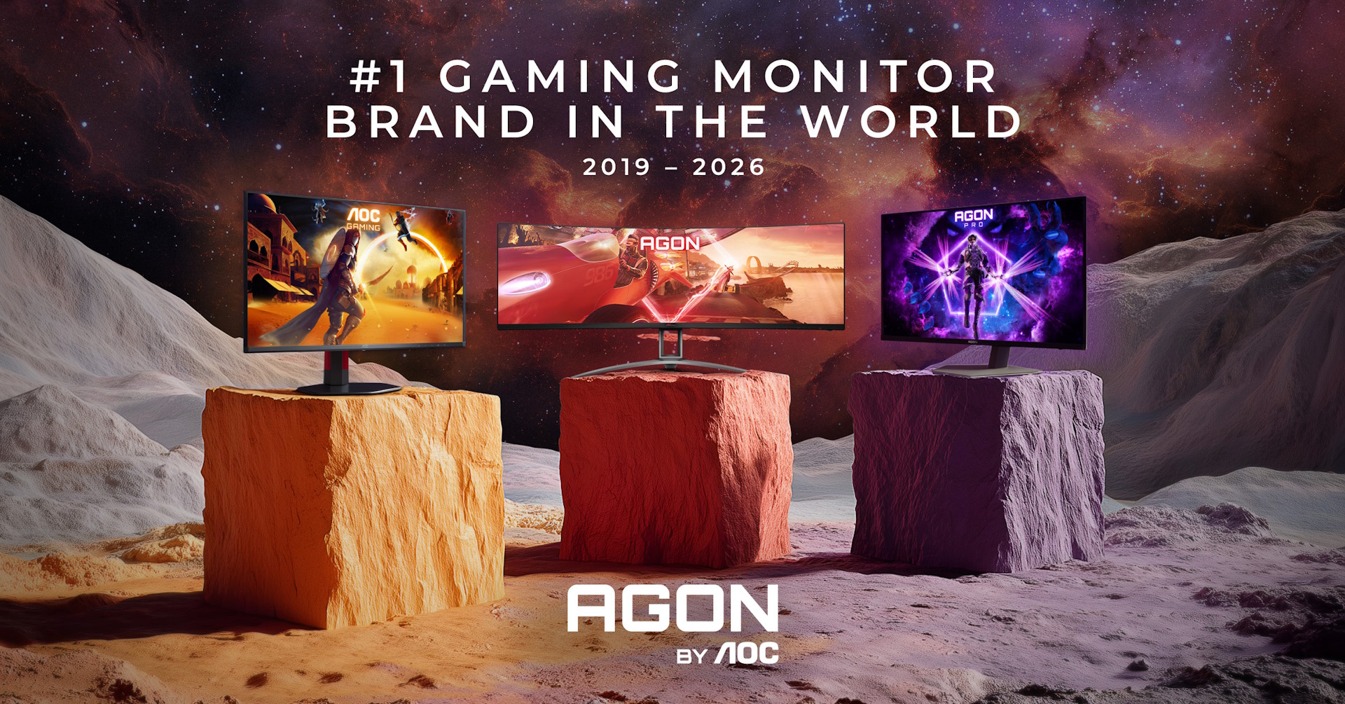 AGON by AOC reforça a sua posição como marca n1 de monitores gaming na Europa
